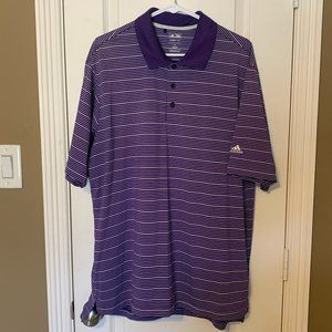Men's Adidas Golf Climalite Polo - Purple - Size XL